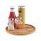 All-Natural Bamboo Lazy Susan Turntable 10 Inch Round Kitchen Organizer